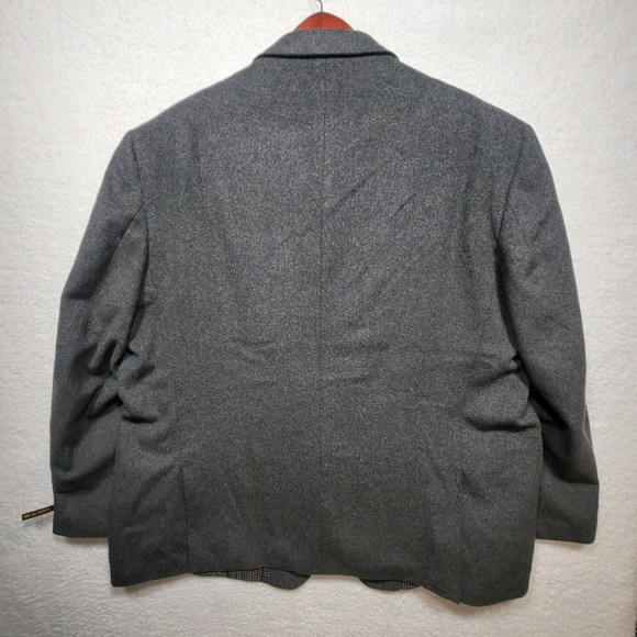 Pierre Loren Blazer Classic Fit Sport Coat Charcoal 56R W/Suit Bag & Hanger - Picture 13 of 16